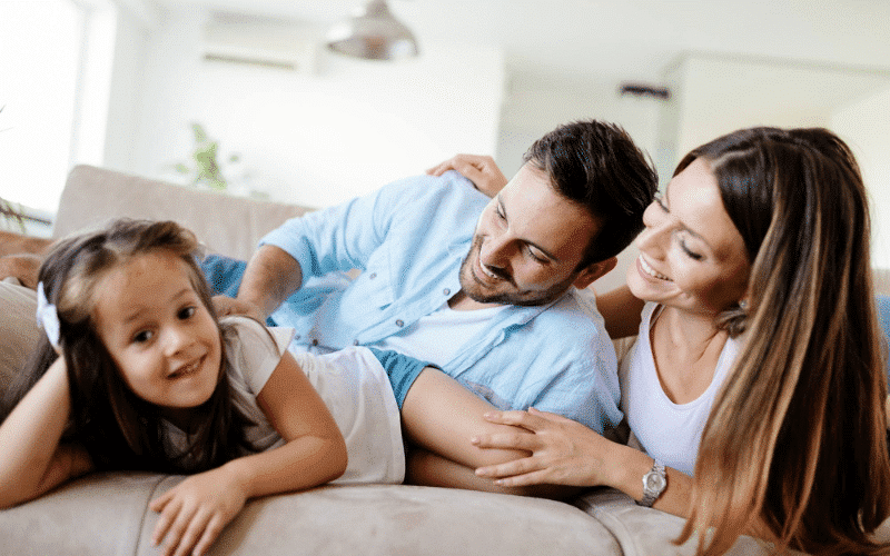 Family reviewing private medical insurance options