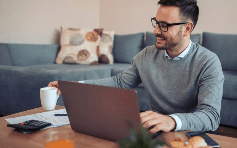 Self employed applicant discussing mortgage options with an adviser